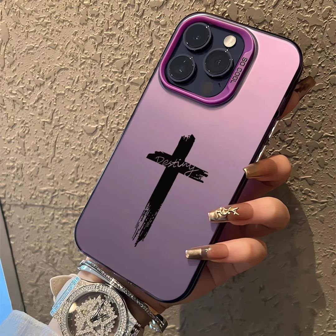 Black Cross Phone Case for IPhone