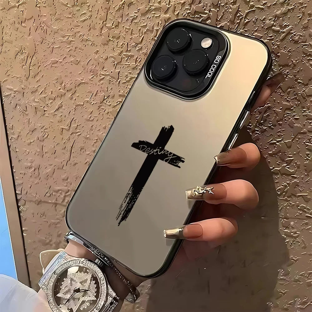 Black Cross Phone Case for IPhone