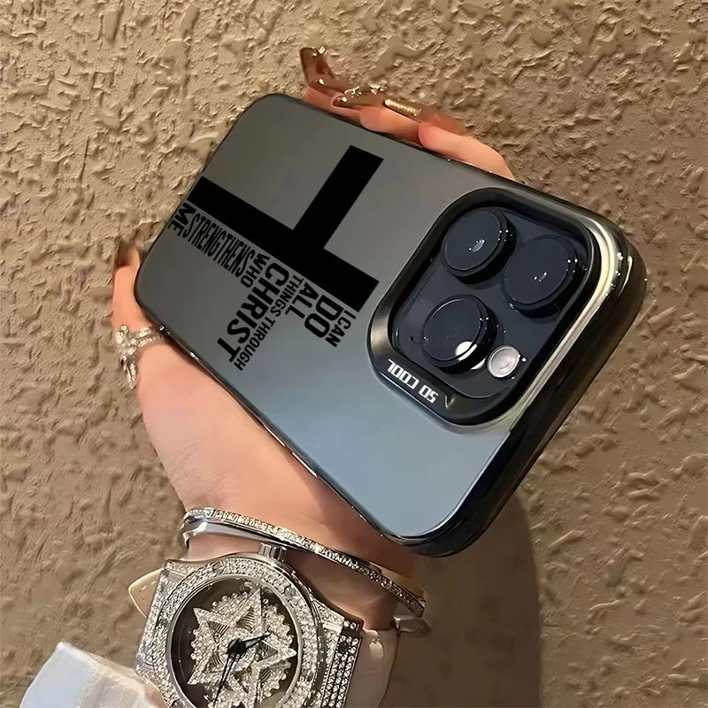 Black Cross Phone Case for IPhone